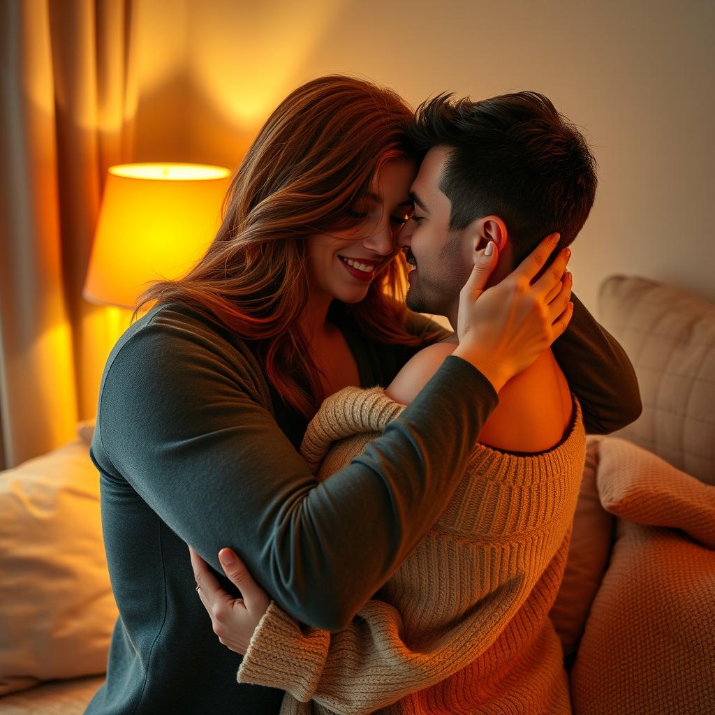 Toque afetivo entre parceiros, representando conexão emocional baseada em autoestima e vida sexual