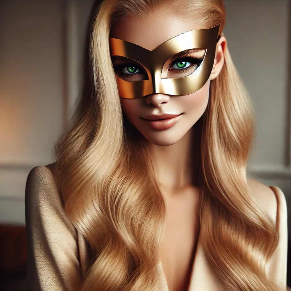 Retrato de mulher confiante com olhar marcante, representando a importância do contato visual como elemento de prazer no sexo.