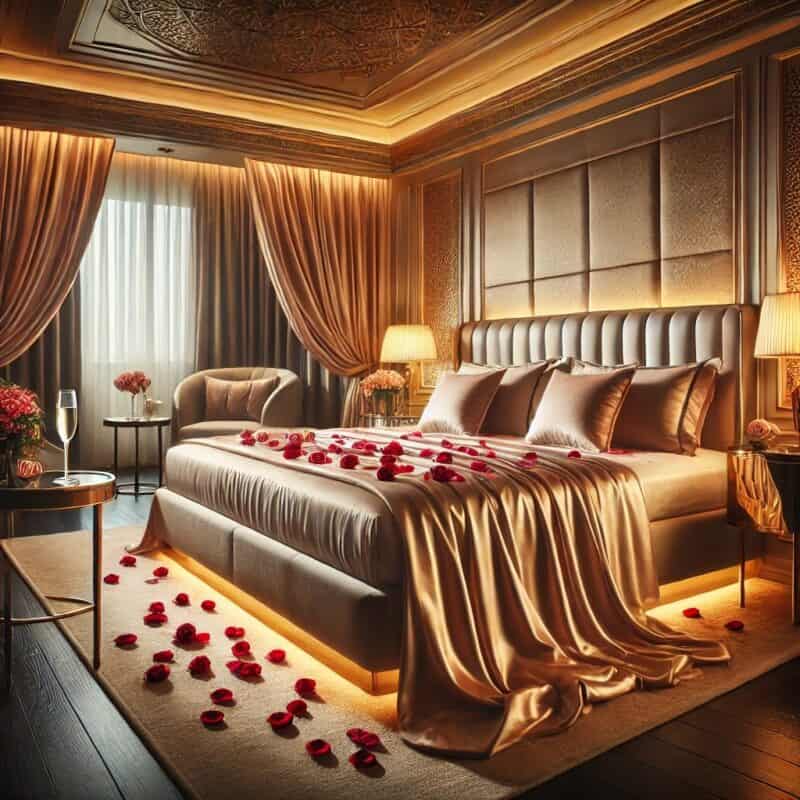 Ambiente luxuoso ideal para mostrar na prática como escrever anúncios que convertem para acompanhantes com fotos sofisticadas e sensuais