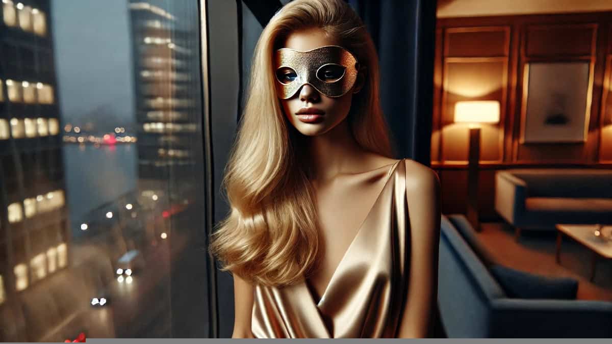 Isa em momento íntimo refinado, explorando o prazer feminino com elegância