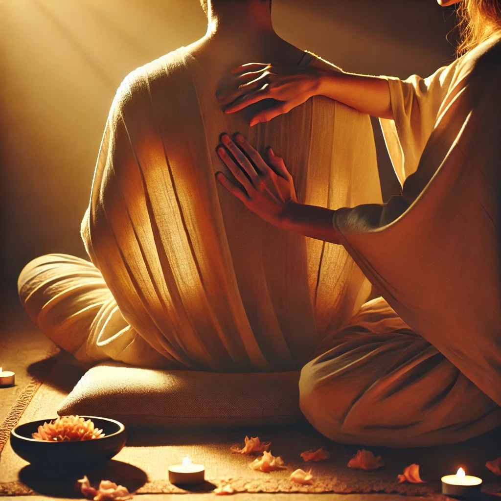 prática de tantra avançado com toque consciente e conexão energética
